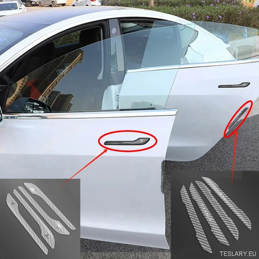 Tesla Model 3 Y Door Protector Cover Scratch Cover Sticker Anti-Scratch Logo