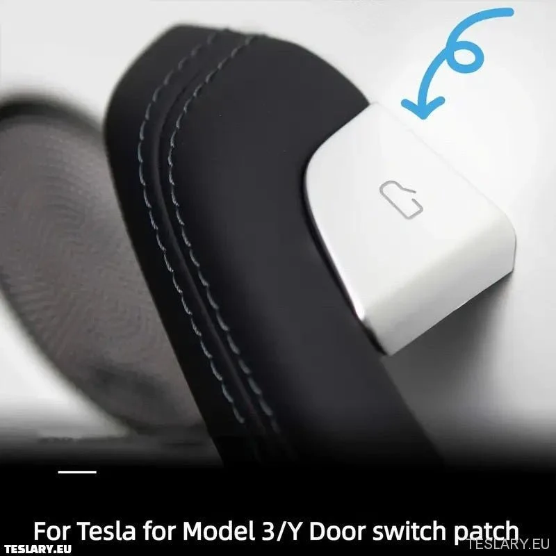 Tesla Model 3/Y Silver Door Opening Button beskyttelsesdeksler