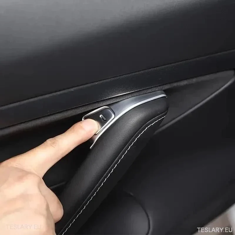 Tesla 3/Y Windows Switch beskyttende knapp dekker krombelagt