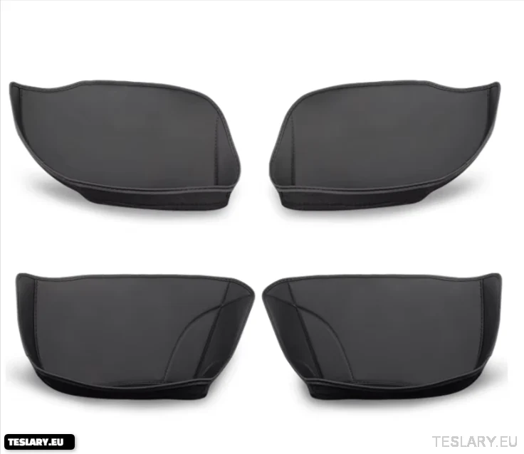 Tesla Model Y Door Storage Inserts Protective Pad PU Leather Door Slot Pad Storage Pocket
