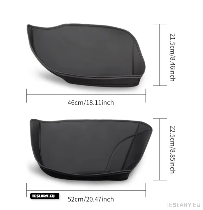 Tesla Model Y Door Storage Inserts Protective Pad PU Leather Door Slot Pad Storage Pocket