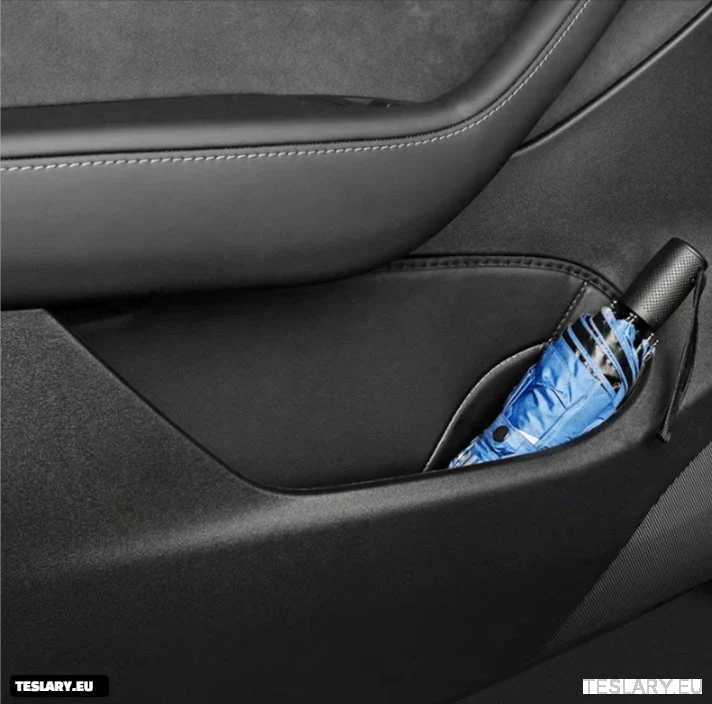 Tesla Model Y Door Storage Inserts Protective Pad PU Leather Door Slot Pad Storage Pocket