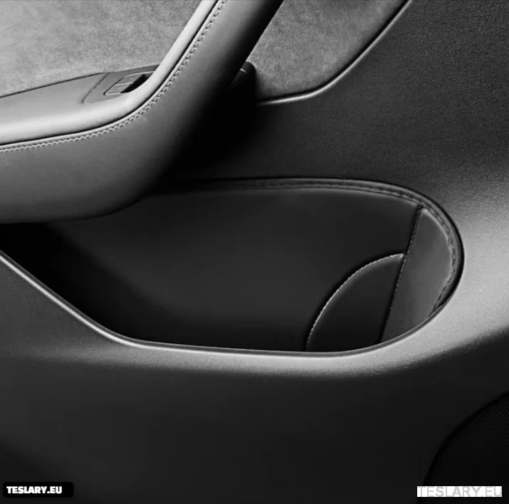 Tesla Model Y Door Storage Inserts Protective Pad PU Leather Door Slot Pad Storage Pocket