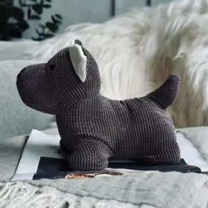 Dørstopper hund - Brun fløyel