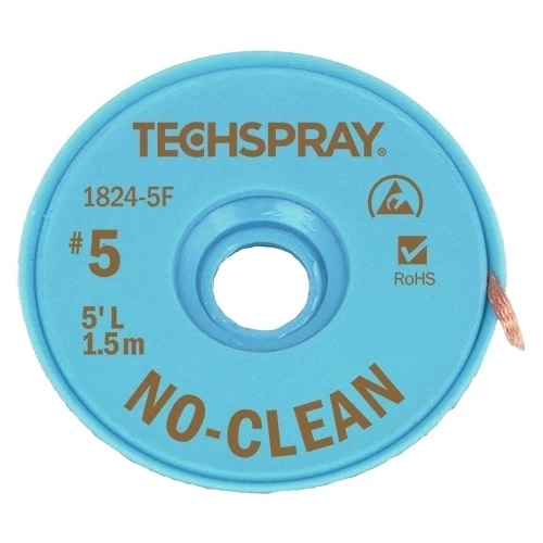 Sugetråd blå ESD No-clean 2,5 mm x 10 fot (3m)