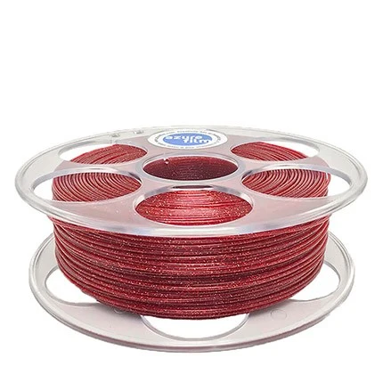 PLA Rød Glitter 1,75mm 1kg