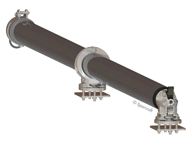 Facnor, Sett montering av Facnor rullebrett til baugspryd. 90 mm, aluminium (1 stk.)