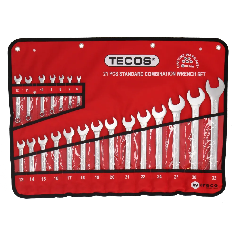 Tecos T-C/W632 Fastnøkkelsett - 21 deler, i mm