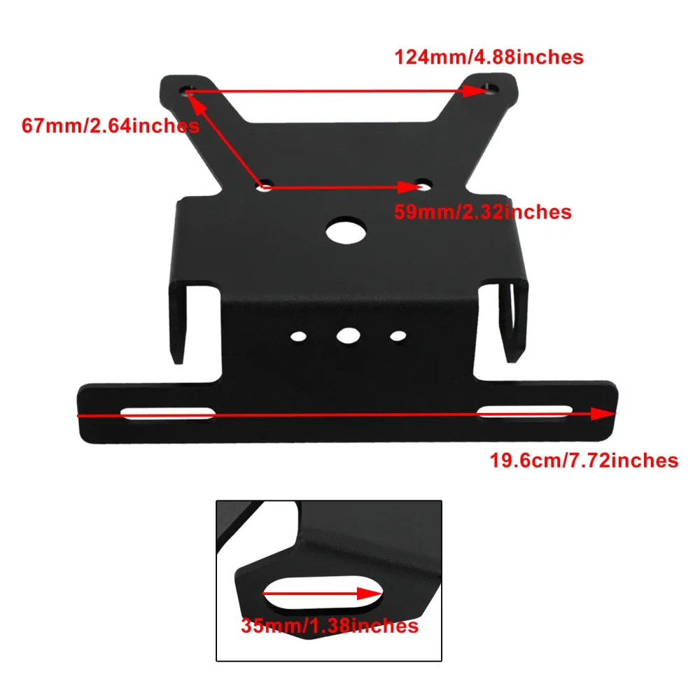 Suzuki SV650 ABS 2016-2021 Lisensplate Holder Bracket