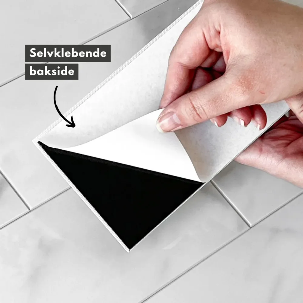 24-pk Hailey marmor selvklebende veggfliser