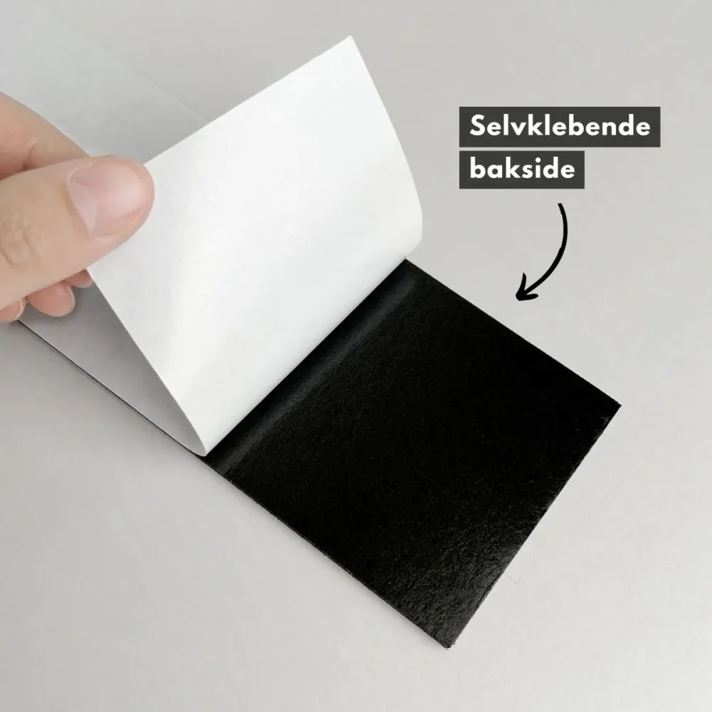 24-pk Louise gloss antrasitt selvklebende veggfliser