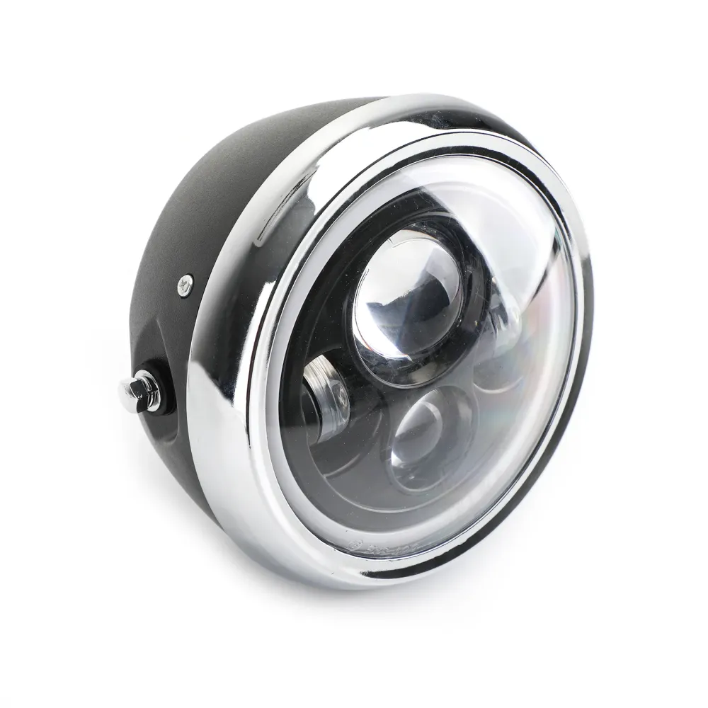 7 tommer LED -frontlys High/Low + DRL motorsykkel Dyna Cafe Racer Bobber