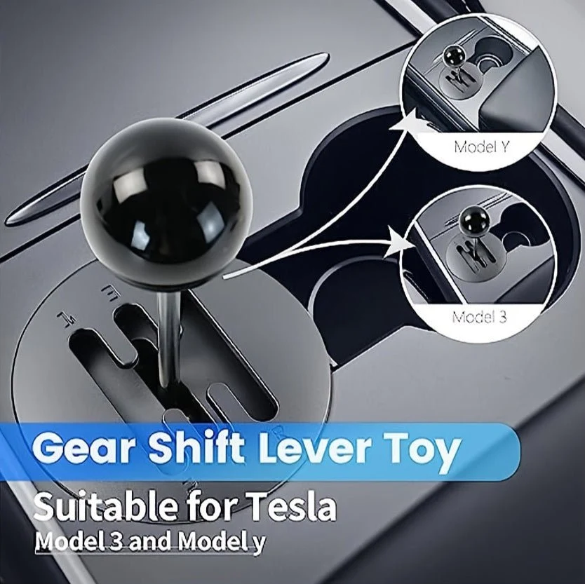 Tesla Model 3/Y Manual Shift Knob - Sleek Acrylic ABS, Single -Gear Spak interiøroppgradering - Tesla -gaver