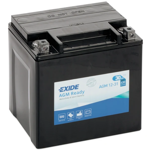 Exide, AGM-startbatteri, 30 Amp, CCA 430A, 4990