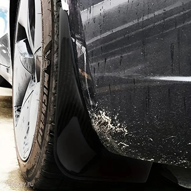 Tesla Model 3 & Highland Carbon Fiber Style Mud Flaps (4 stykker)