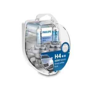 Philips H4 WhiteVision Ultra Halogen pæresett