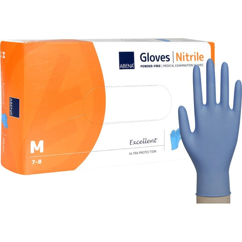 Nitril hansker utmerkede, pulverfri, blå 6 Interchangeable Heads L