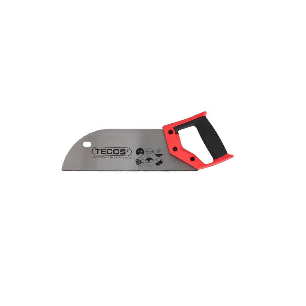Tecos Håndsag T12-12 - 65Mn stål blank 300 12 TPI