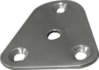 Bunnplate RF Trekantet 62x54 mm, Rustfritt stål
