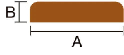 Roca, Dekklist teak 47x10mm, 2m