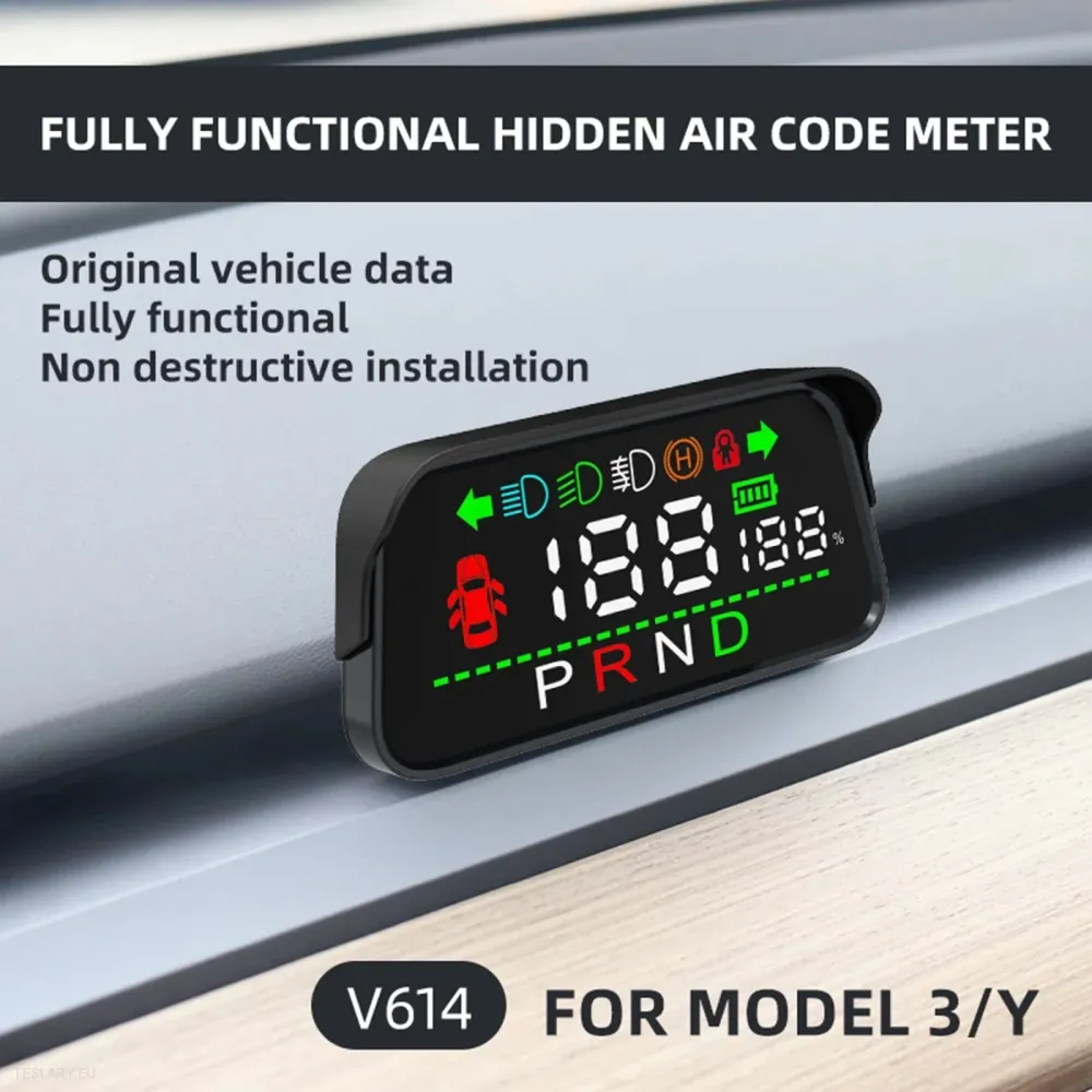 Tesla Model 3/Y V614 Mini Digital Dash Cluster