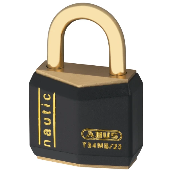 Abus, Hengelås massiv messing 2 stk samme nøkkel 40 mm, 43 mm bredde, 100% rustfri