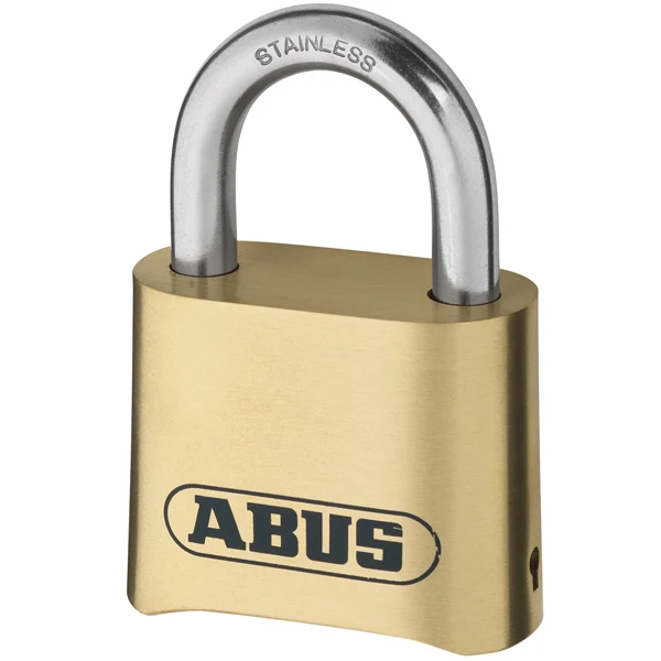 Abus, Kodet hengelås messing m/RF krok, 50mm