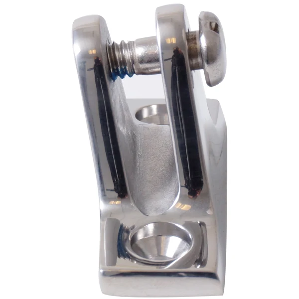 Hettegaffeldekselbrakett AISI 316, Ø5mm bolt, 110º