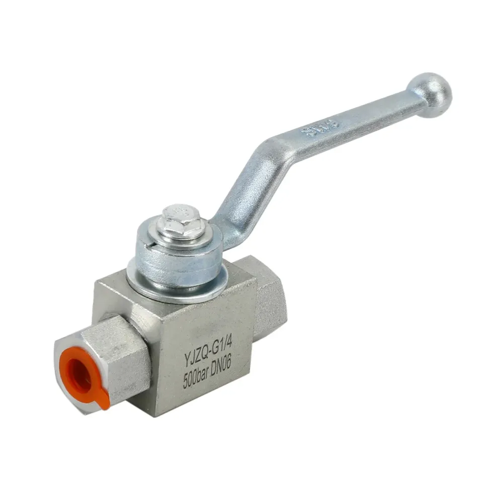 2-veis hydraulisk kuleventil 1/4" NPT kvinnelig høytrykkskuleventil