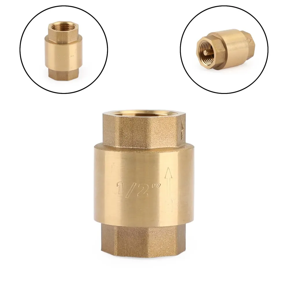 DN15/DN20 NPT -Line Check Valve Messing Spring Loaded Inline 200Psi