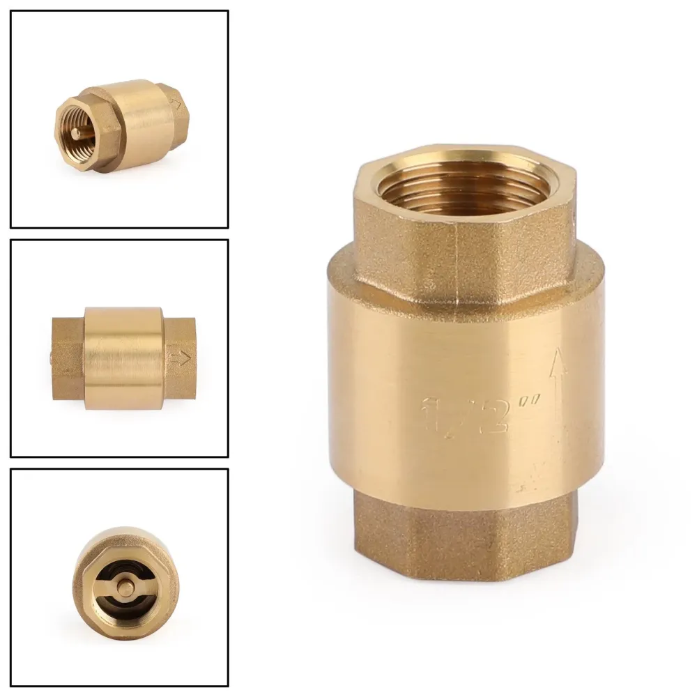 DN15/DN20 NPT -Line Check Valve Messing Spring Loaded Inline 200Psi