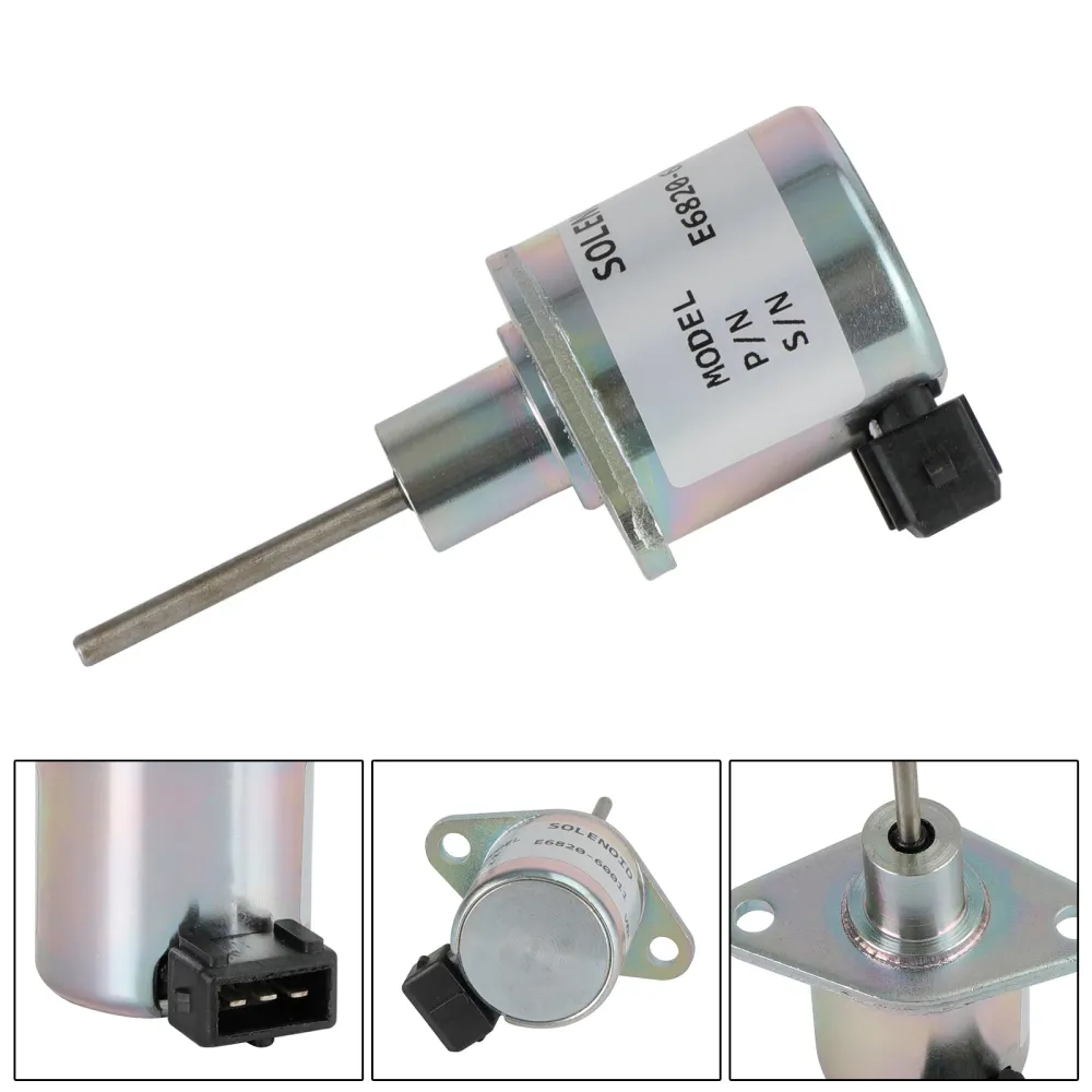 Kioti CK DK RX TRACTOR E6820-6001 Drivstoff Slå av magnetventil 12V 12V