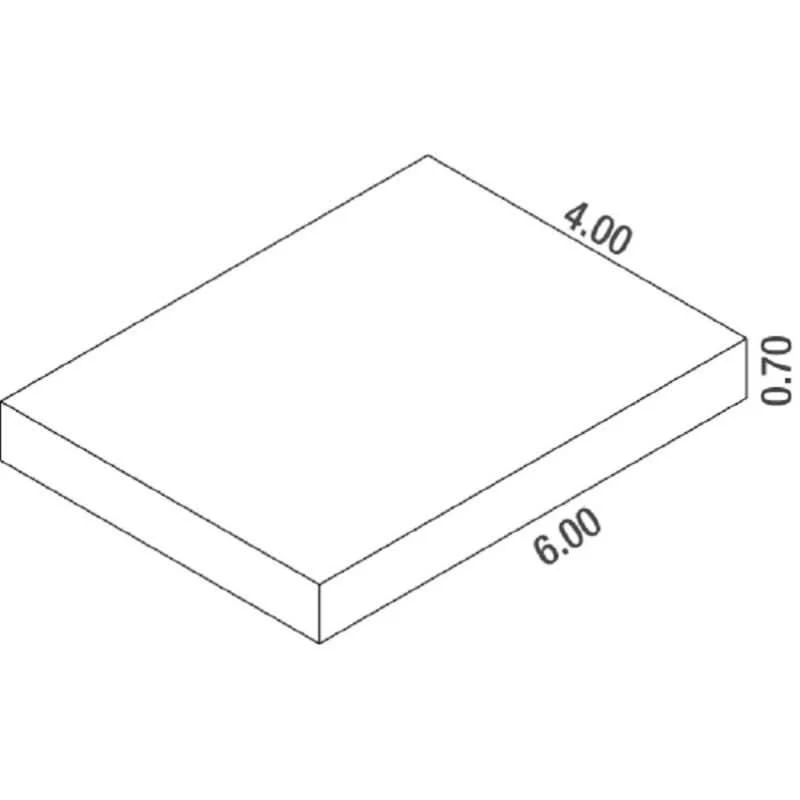 Landingsmatte høydehopp | 6,00x4,00x0,70M