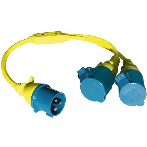 Ratio, Adapterplugg CEE hann / 2 x CEE hunn, 16 , 250 V