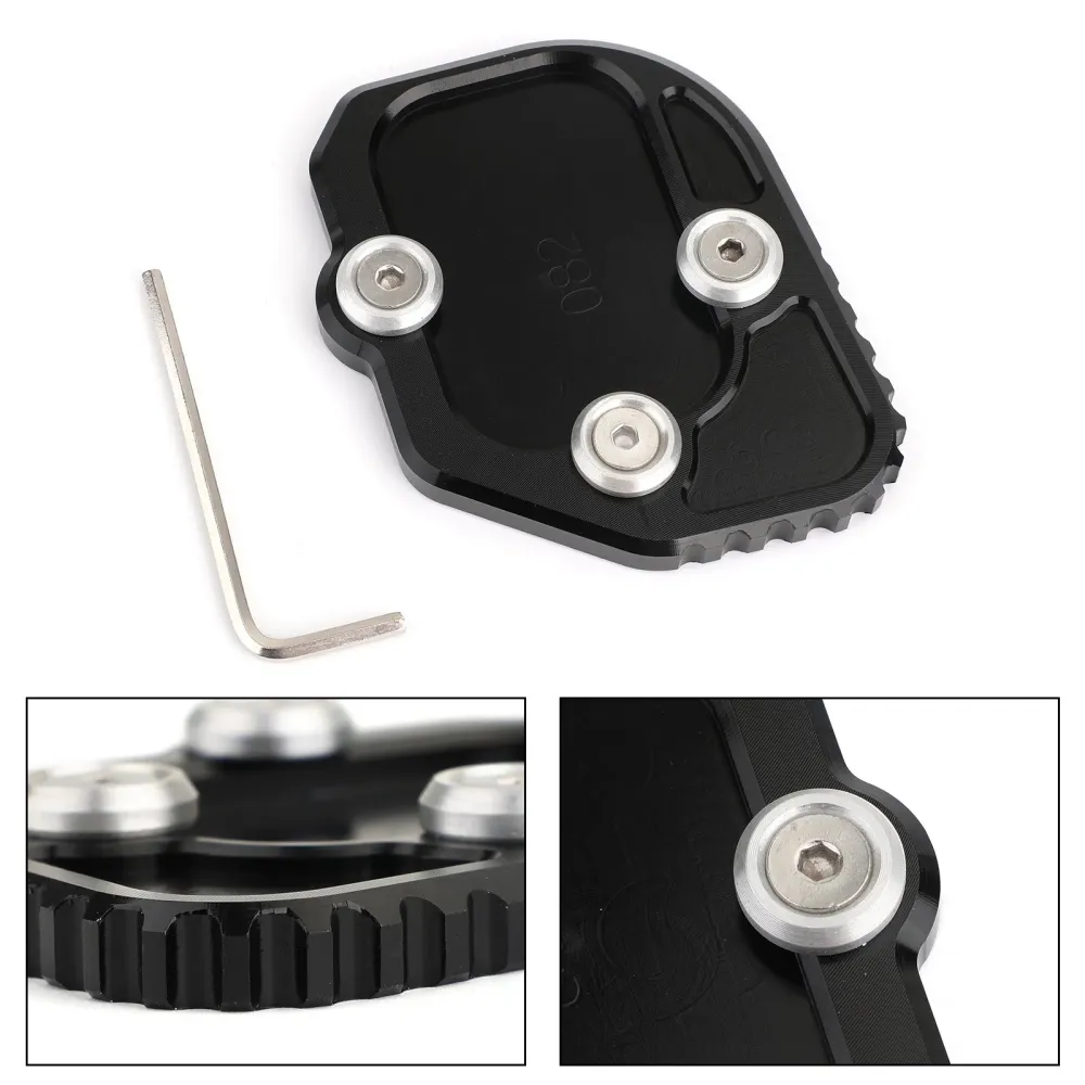 Kickstand Sidestand Forstørr plateputen BMW C400X C400GT 2019 2020 2021 Generisk