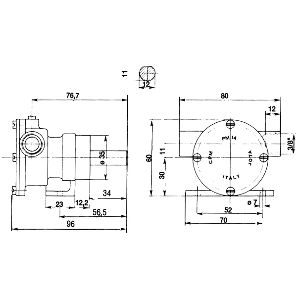Impellerpumpe 3/8" pm15, 1515121