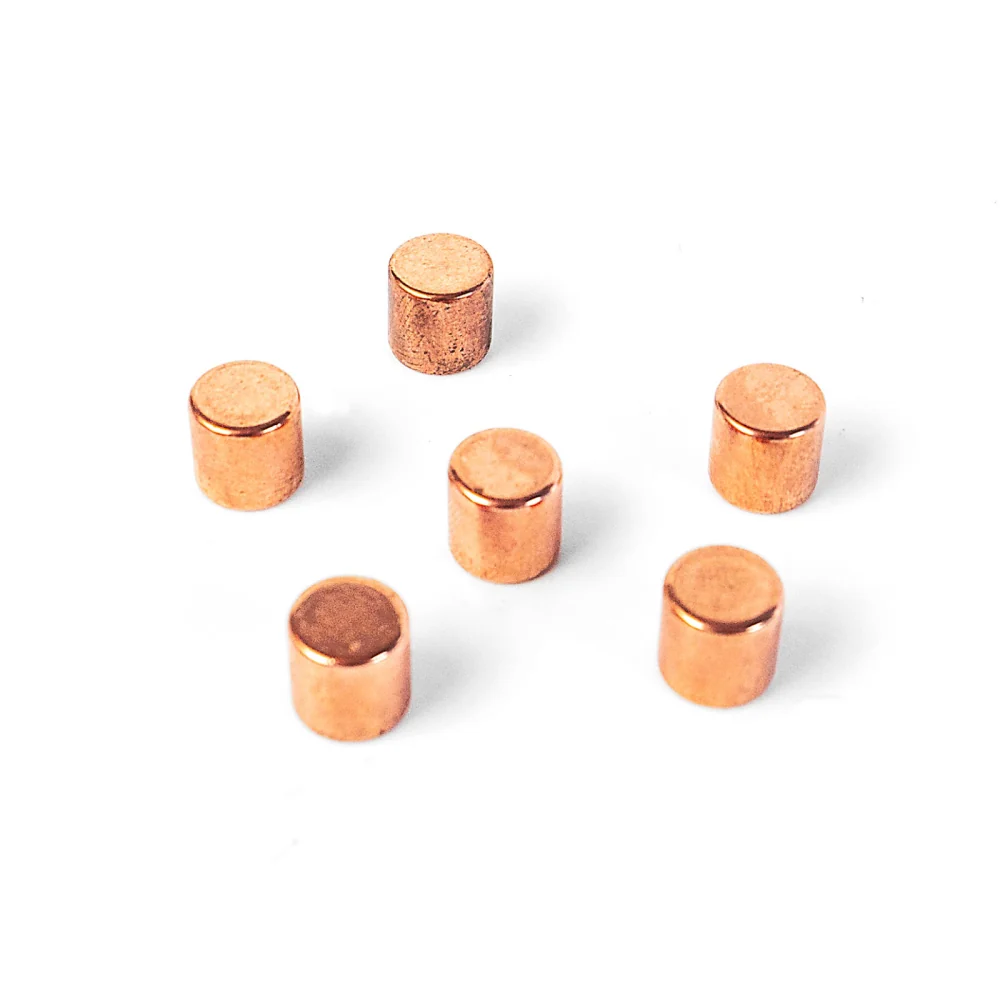 BOLT supermagneter 8x8 mm 6-pakk, Kobber