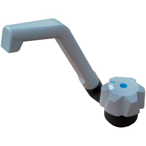 Kran med elektrisk bryter, grå, 10/12 mm