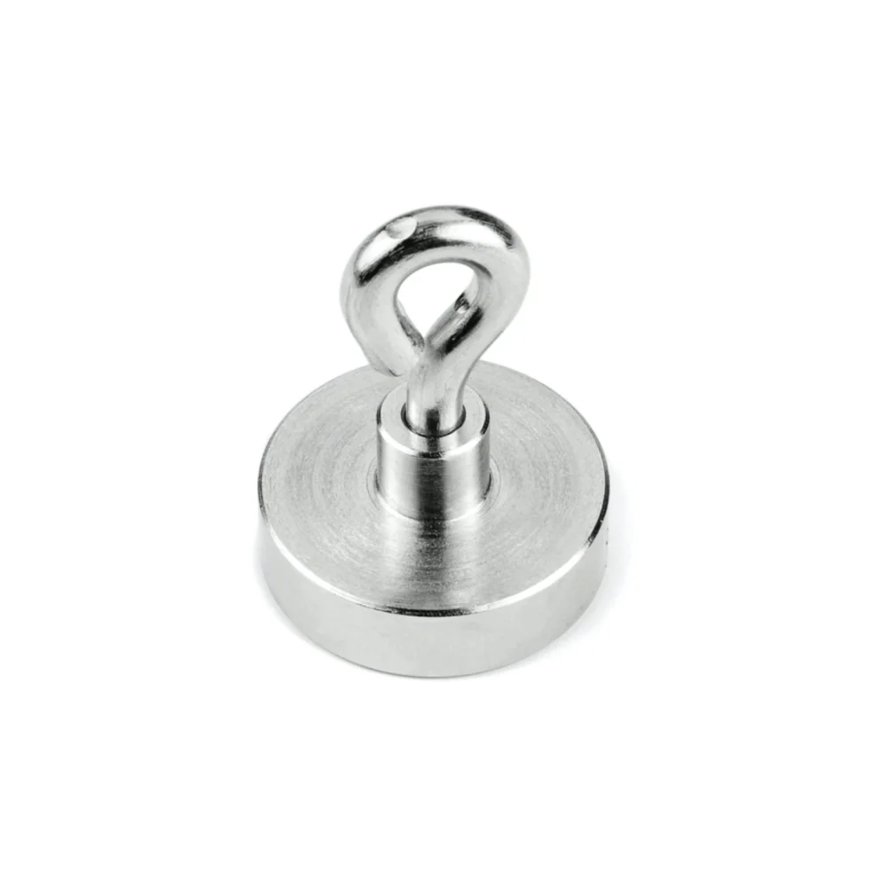 Potmagnet med øyekrok, Ø20 mm