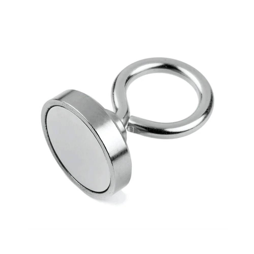 Potmagnet med øyekrok, Ø40 mm