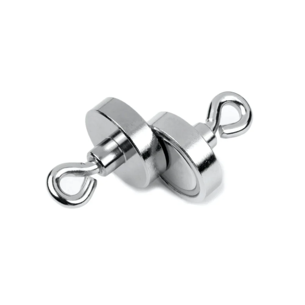 Potmagnet med øyekrok, Ø25 mm