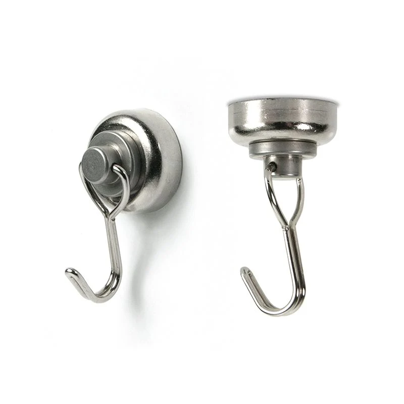 TWISTER magnetkrok 2-pakning, Ø25 mm stål (roterende)