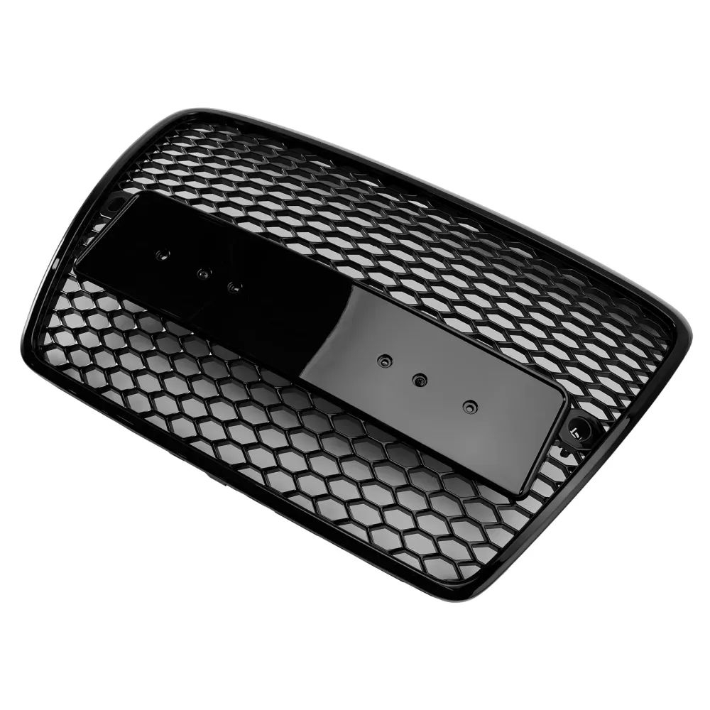2004-2008.10 Audi A6 C6 Pre-Facelift Black Front Honeycomb Bumper Grill Grille