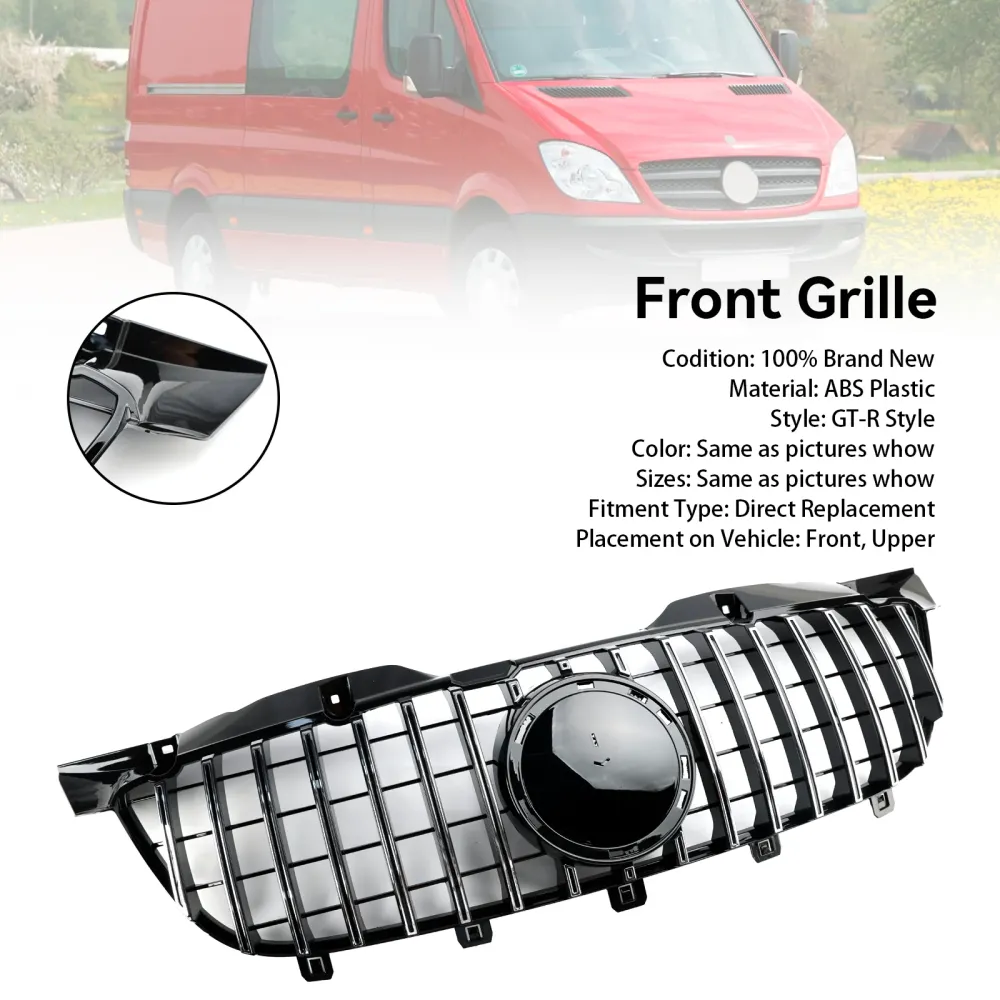 2006–2013 Mercedes-Benz Sprinter W906 Frontfangergrill Krom