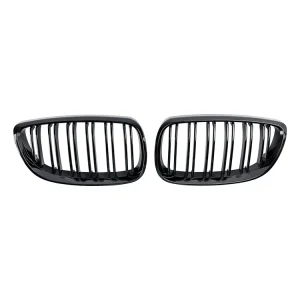 2007-2010 BMW Coupe E93 Convertible Pre-Facelift Gloss Black Front Kidney Grill Grille