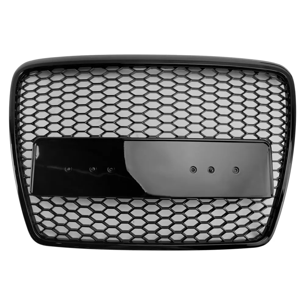 2008 2009 2010 2011 Audi A6 C6 Facelift Black Front Honeycomb Bumper Grill Grill