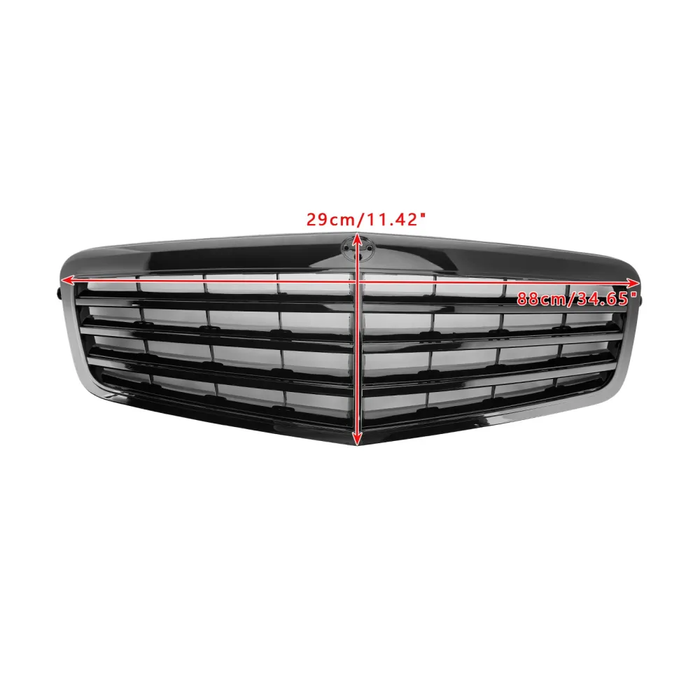 2010–2013 Mercedes-Benz E-klasse W212 E350 E550 Sort frontgrill