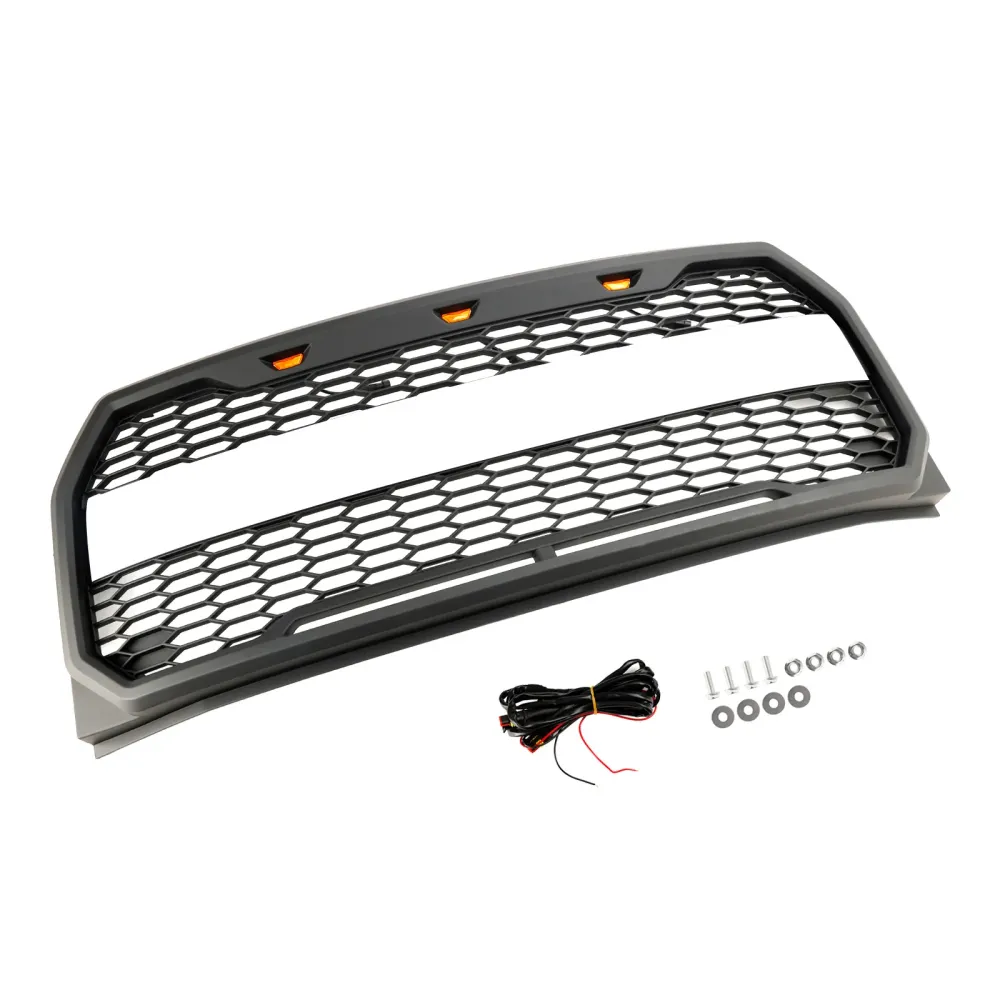 2015 2016 2017 Ford F150 Raptor Style m/ LED -erstatning Front Bumper Grill Grill
