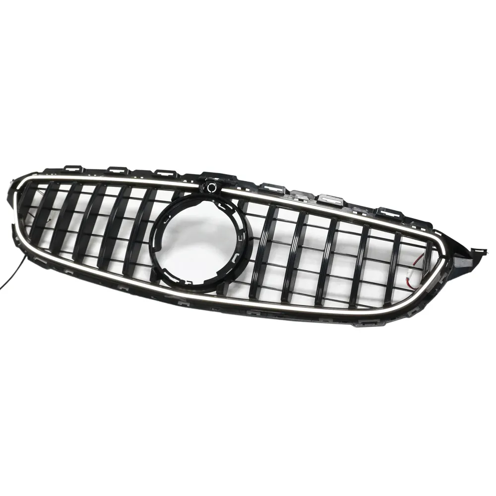 2015–2021 Mercedes W205 C250 C300 M/LED Sort støtfangergrill foran