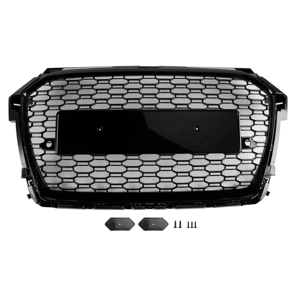 2016-2019 Audi A1 S1 8X Facelift RS Style Honeycomb Bumper Grille Black